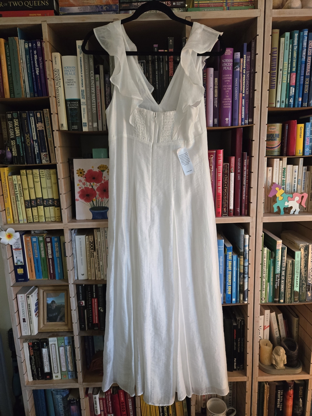 White Ruffle Maxi Dress - Picture 2 of 2